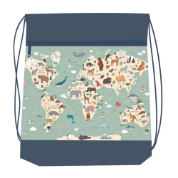 Sek na pezvky REYBAG World Map