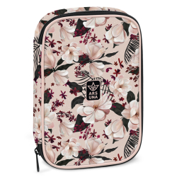 Penl patrov s jednm zipem Flowery Pink ARS UNA