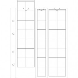 Nhradn listy do alba na mince OPTIMA 1x35 306013