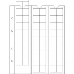 Nhradn listy do alba na mince OPTIMA 1x54 315033